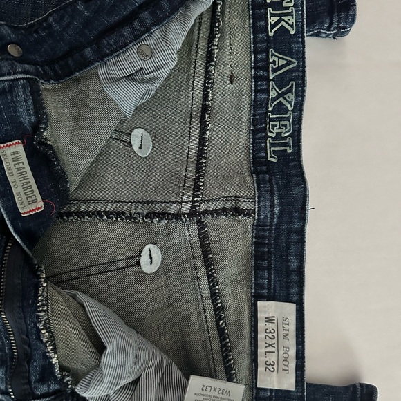 Men’s jeans. TK Axel Slim Boot. W32xL32 Never Worn. Dark Blue color - Picture 2 of 4